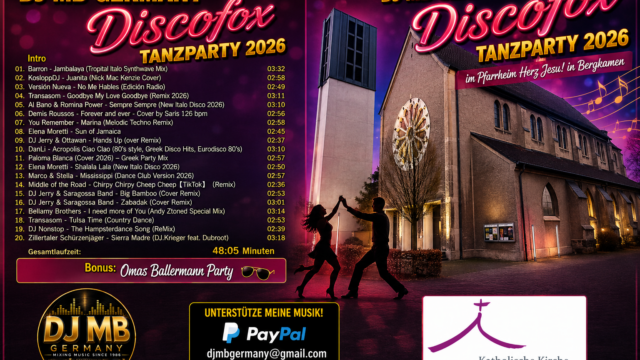 DJ MB GERMANY Discofox Tanzparty 2026